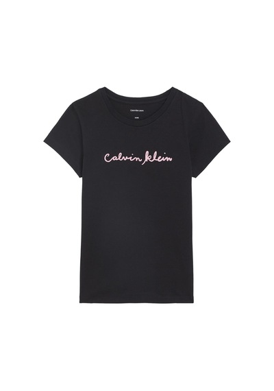 Calvin Klein Kız Çocuk Tişört Lvcksja17g Siyah