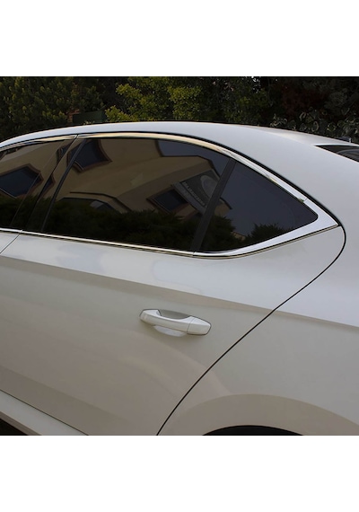 Skoda Octavia A7 Cam Çerçevesi - Krom 10 Parça Sd 2013-2019