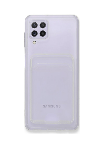 Samsung Galaxy Uyumlu A22 Kılıf Kart Şeffaf Silikon - Şeffaf Bzsxx00 1