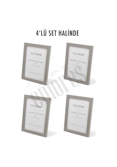 Ahşap Resim Çerçevesi 4'lü Set Halinde 13 X 18 Cm Boyutunda