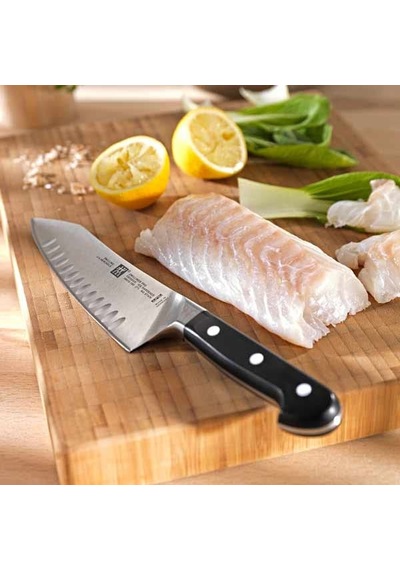Oluklu Santoku Bıçağı Çok Renkli