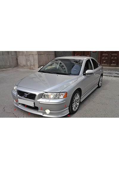 Volvo S60 Makyajlı Kasa Ön Tampon Eki Fiberglass Boyasız
