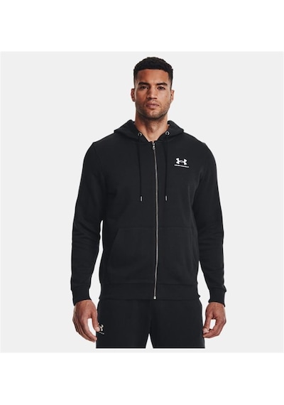 Under Armour Ua Essential Fleece Fz Hood Erkek Sweatshirt-26943-siyah Siyah
