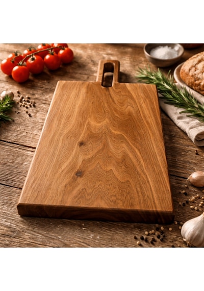 Hıcowood Doğal Ceviz Kesme Sunum Tahtası - Lazerle İsim/Söz Yazılır