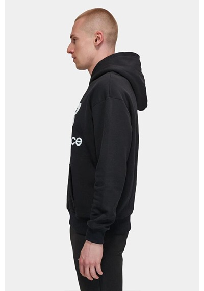 New Balance Lifestyle Mnh3333-bk Siyah Erkek Kapişonlu Sweatshirt 001