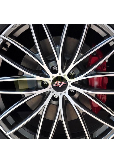 Ford St Logo Amblem Jant Göbeği 56 Mm Metal 3M Yapışkanlı 4 Adet