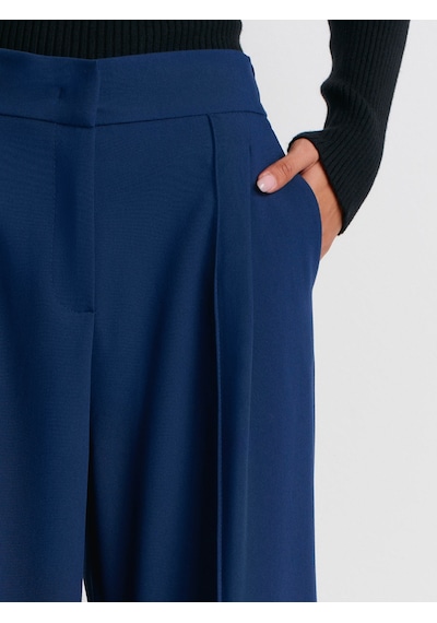 Dilvin 72192 Dikişli Geniş Paça Pantolon-indigo Indigo