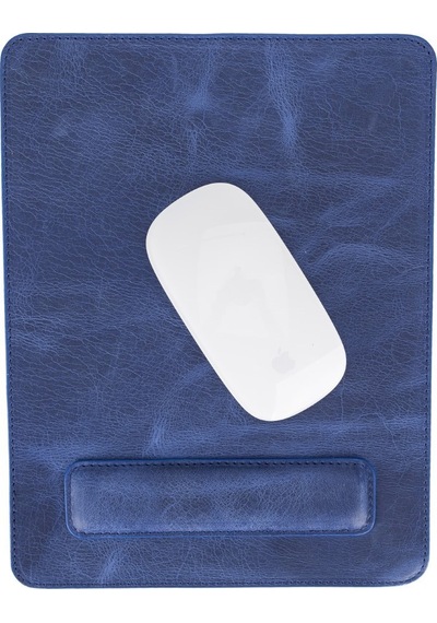Comfy Bileklikli Deri Mouse Pad G21 Mavi
