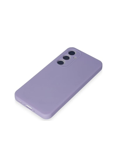 Samsung Galaxy A55 5g Kılıf First Silikon - Lila Altın