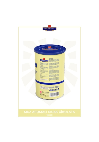 Simonelli Muz Aromalı Sıcak Çikolata İçecek Tozu 900 G