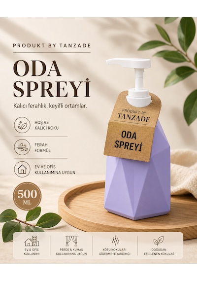 Produkt By Tanzade Oda Spreyi 500 Ml Kalıcı Ferah Kokulu Ev Ve Ofis Spreyi