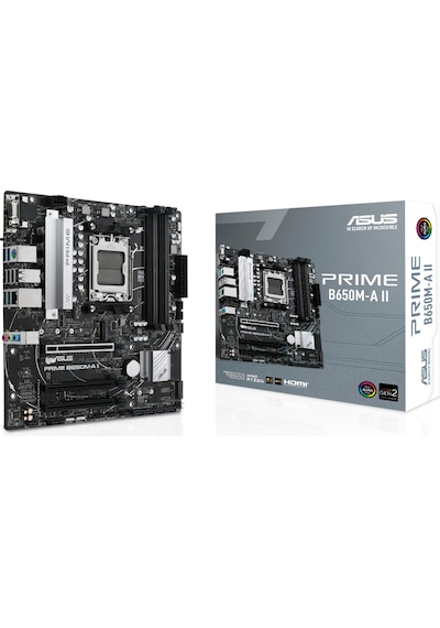 Asus Prime B650M-A II AMD B650 6400 MHz (OC) DDR5 Soket AM5 mATX Anakart