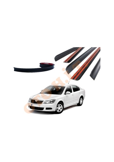 Skoda Octavia 09-12 Uyumlu Bagaj Üstü Spoiler Mat Siyah