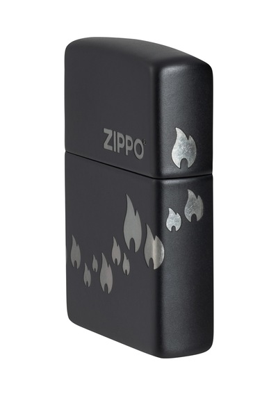 Zippo Shadow Flame Dizayn Çakmak Siyah