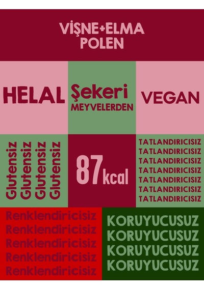 Mixmey Kırmızı Meyve Bar Serisi 20 Adet | Atıştırmalıklar – Vegan, Glutensiz (20GR X 20 ADET)