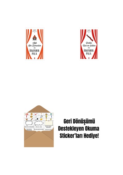 Aşk Bir Zamanlar Ciltli + Darbe: Kan Ve Sultan Ciltli + Okuma Sticker'ları