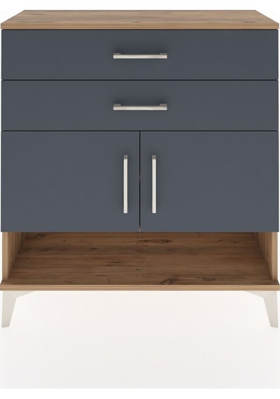 Arges Şifonyer 2 Raflı 2 Çekmeceli 2 Kapaklı 88x30x96 Çam-antrasit Atlas Çam Arges Şifonyer 2 Raflı 2 Çekmeceli 2 Kapaklı 88x30x96 Çam-antrasit Atlas Çam