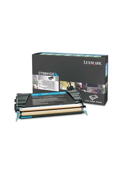 Lexmark C736 C736H1Cg Mavi Toner Yüksek Kapasiteli C734N