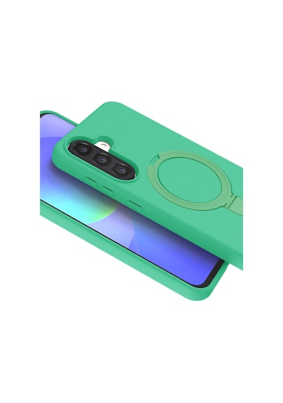 Samsung Galaxy A36 Uyumlu Regal Magsafe Standlı Kapak - Yeşil