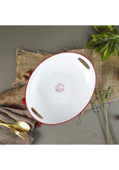 Aryıldız Red Bird Derin Sunum Tabağı 28 Cm Çok Renkli