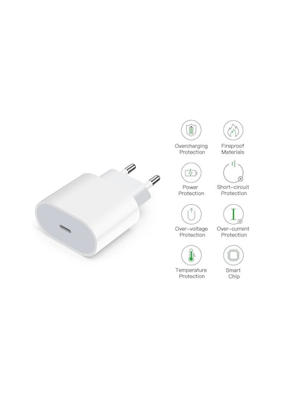 Apple Uyumlu iPad Mini 6.Nesil 20W Usb-C Girişli Hızlı Şarj Cihazı Adaptör - İthalatçı Garantili