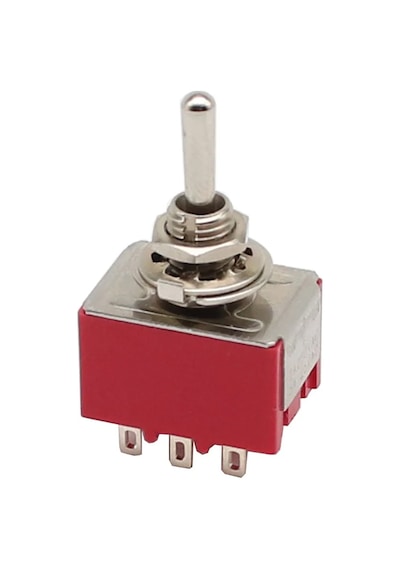 Ayt Ic-148a 9 Pin Ø6mm On Off Toggle Switch Buton Aç Kapa Butonu 2 Kademe 30mm Mts-302