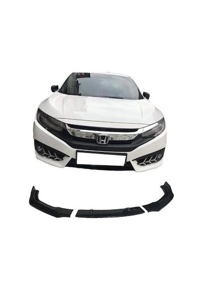 Honda Civic Fc5 Ön Lip 3 Parça Plastik Boyasız
