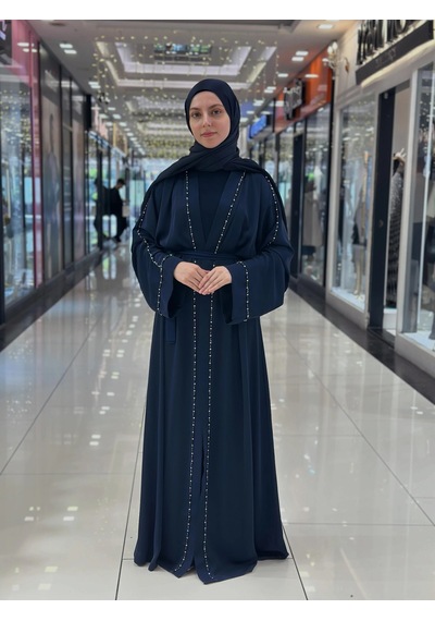 Nazzain Aurelia Işıltı Abaya Çok Renkli