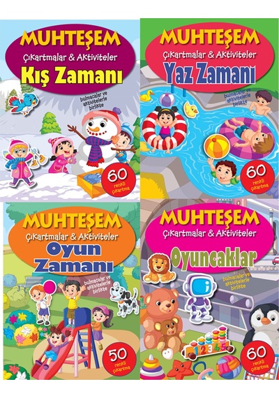 Muhteşem Çıkartmalar Zamanlar 4 Kitap