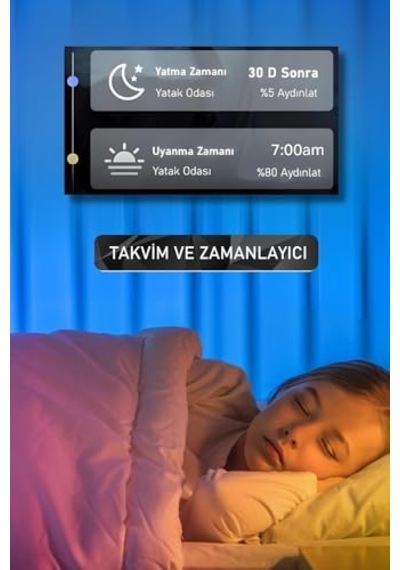 Onvec 2gen Tuya Wifi+bluetooth Destekli 9 W Rgb Çok Renkli Akıllı Led Ampul, 2.4 Ghz, Onvec, Amazon Alexa Ve Google H Diğer