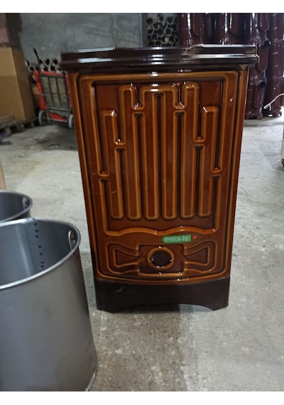 Önden Havalı Kovalı Uyuyan Soba-Kömür Sobası-Odun Sobası Kovalı
