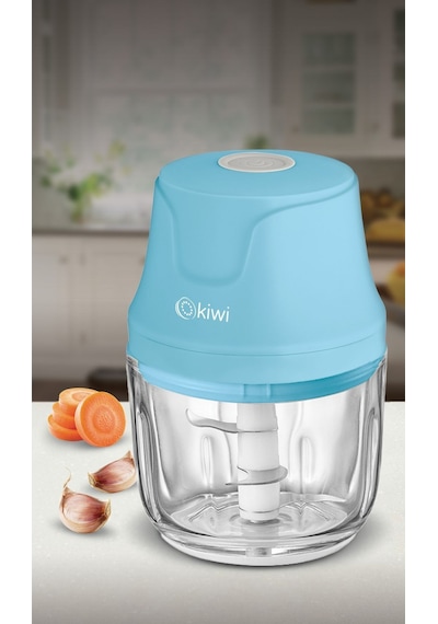 Kiwi KC-8204 3 Bıçaklı Şarjlı Cam Hazneli Gıda Doğrayıcı