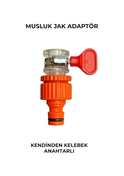 Musluk Adaptörü Kendinden Anahtarlı Kelepçeli - Hortum Jak Bağlantı Aparatı Diğer