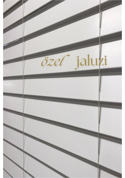 Beyaz 50 Mm Ahşap Görünümlü Jaluzi Beyaz