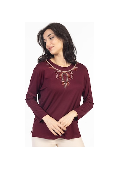 Mutlu City Orta Yaş ve Üzeri Yeni Desen Nakış İşlemeli Yuvarlak Yaka Likralı Anne Penye Bluz 6460-vişne Çürüğü Vişne Çürüğü Mutlu City Orta Yaş ve Üzeri Yeni Desen Nakış İşlemeli Yuvarlak Yaka Likralı Anne Penye Bluz 6460-vişne Çürüğü Vişne Çürüğü