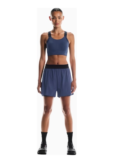 On 3" Performance 2/1 Shorts Hafif Iç Taytlı Hızlı Kuruyan Kadın Koşu Şortu Koyu Mor