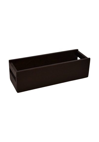 Siyah Ahşap Organizer 32x11x9cm Çok Amaçlı Kullanım