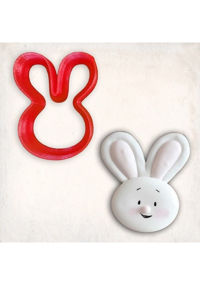 Tavşan-6 Kurabiye Kalıbı Şekillendirici Kopat 8 Cm