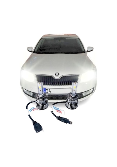 Megamarket06 Skoda Octavıa 2013-2017 Uyumlu Led Kısa Far Ampulü H7 Photon Mono