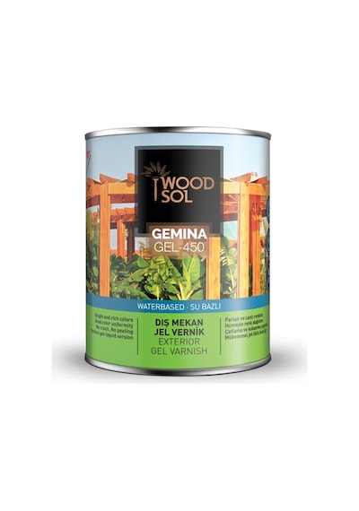 Woodsol Gemina Dış Mekan Ahşap Jel Vernik 0.75 Litre / 1563 Walnut