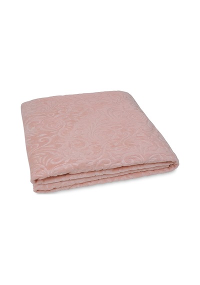 Mink Eko Emboss Battaniye Pudra Çift Kişilik 220x240 Pudra