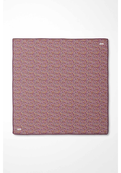 Levidor Mini Yazı Detayi Twill İpek Eşarp-0926 Pembe