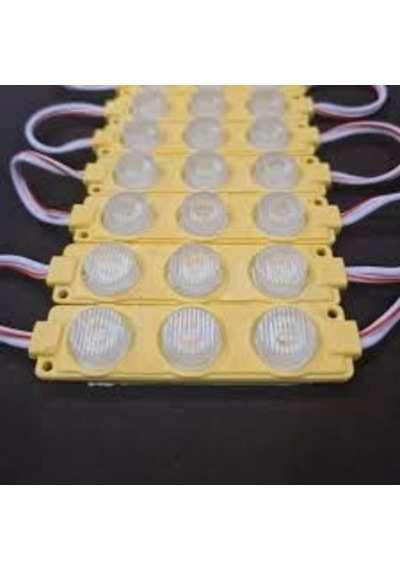 Parmak Led 12v 3 Çipli Mercekli Turuncu