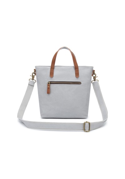 Kanvas Kumaş Kadın Çantası Elden Tutmalı Smart Bags 1328 GRİ