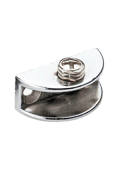 Mini Oval Cam Etejeri Metal Vidalı Krom