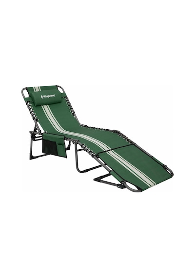 Kingcamp Magnolia B10 Hands-free Premium 7 Kademeli Katlanır Şezlong G.white Yeşil