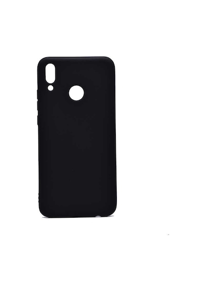 Noktaks - Huawei Uyumlu Huawei Y9 2019 - Kılıf Mat Renkli Esnek Premier Silikon Kapak - Siyah