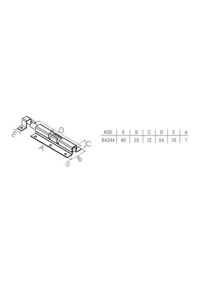 Shuıvan Klas Sürgü Kilit Mini Mavzer Sürgü - Beyaz-811