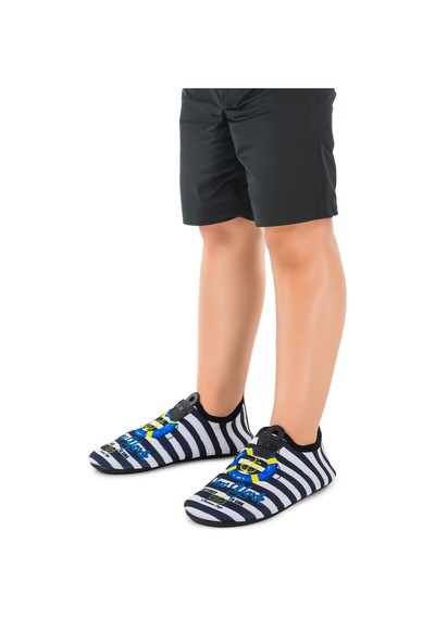 Kiko Kids Newyork Havuz Plaj Erkek Çocuk Deniz Ayakkabısı 7562 Siyah Siyah
