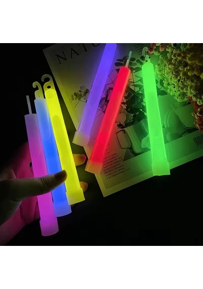 Asılabilir Glow Stick Lamba - Karanlıkta Yanan - 1 Adet Turuncu